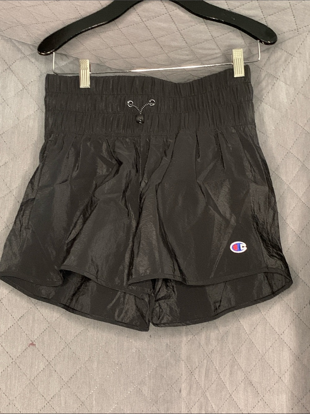 #201 Champion Black Athletic Shorts